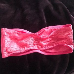 Pink bralette with lace 💕